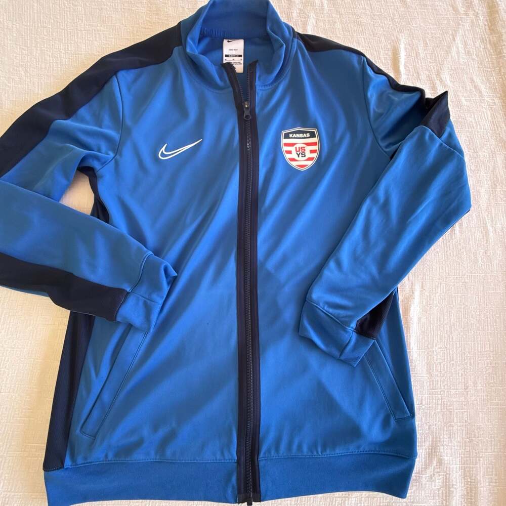 Nike Kansas USYS Dri-Fit Track Jacket Size M